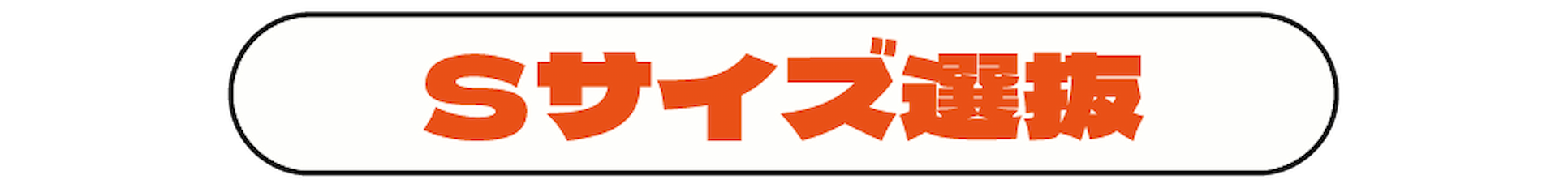 2・Sサイズ選抜!